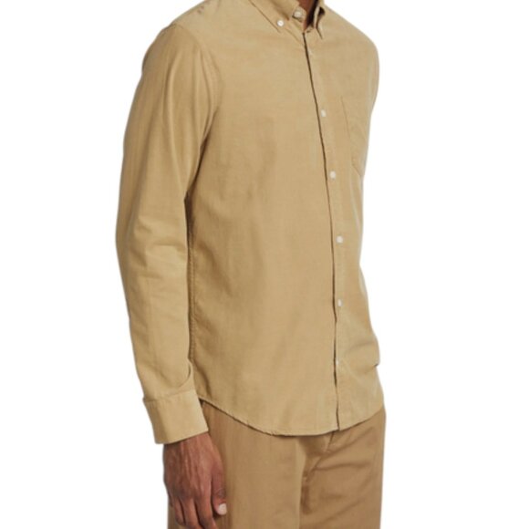 NN07 Leon 5723 Corduroy Button-Down Shirt Men's S -Khaki - Picture 4 of 12